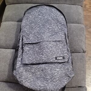Victoria's Secret "Pink" Gray Backpack